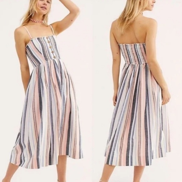 Free People Dresses & Skirts - Free People Lilah Striped Summer Dress